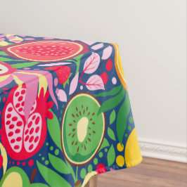 熱帯フルーツ水彩夏パターン テーブルクロス