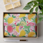 熱帯フルーツ水彩夏パターン 薄葉紙 (ギフト)