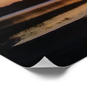 熱帯フロリダの夕日の風景のポスター写真アート ポスター (角)