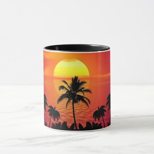 熱帯フロリダサンセットコーヒーマグ マグカップ (中央)