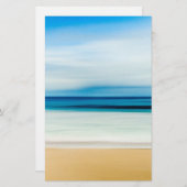 熱帯フロリダ州サンディビーチ、海&ウェーブ 便箋 (正面/裏面)