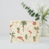 熱帯フロリディアン模様 ポストカード (スタンド正面)