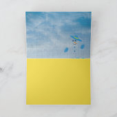 熱帯フロリメリーダクリスマス雪だるまオンビーチ シーズンカード (内部)