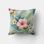 熱帯フローラとパーム離れ クッション (裏面)