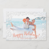 熱帯フローラのクリスマスフォト シーズンカード (正面)