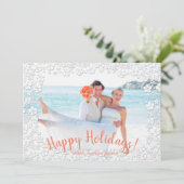 熱帯フローラのクリスマスフォト シーズンカード (スタンド正面)