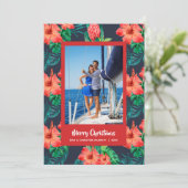 熱帯フローラのクリスマスフォト シーズンカード (スタンド正面)