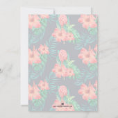 熱帯フローラのクリスマスフォト シーズンカード (裏面)