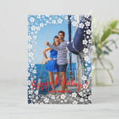 熱帯フローラのクリスマスフォト シーズンカード (スタンド正面)