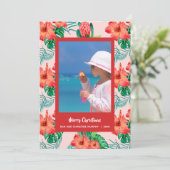 熱帯フローラのクリスマスフォト シーズンカード (スタンド正面)