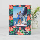 熱帯フローラのクリスマスフォト シーズンカード (スタンド正面)