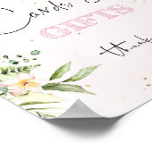 熱帯フローラのサファリの動物のカードとギフト ポスター (角)