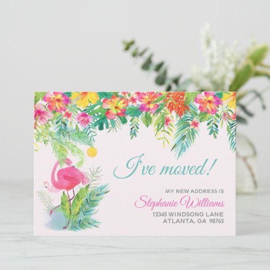 熱帯フローラの新しい住所 招待状 (スタンド正面)