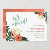 熱帯フローラの移動発表 |コーラル 案内状 (正面/裏面)