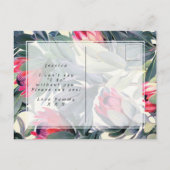 熱帯フローラは私のメイド・オブ・オーナー(花嫁付き添い人) 案内ポストカード (裏面)