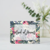 熱帯フローラは私のメイド・オブ・オーナー(花嫁付き添い人) 案内ポストカード (スタンド正面)