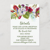 熱帯フローラアイランドハイビスカスグリーン詳細 エンクロージャーカード (正面)