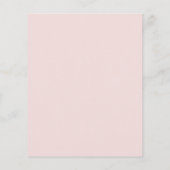 熱帯フローラアーチバジェット夏の結婚式の招待 (裏面)