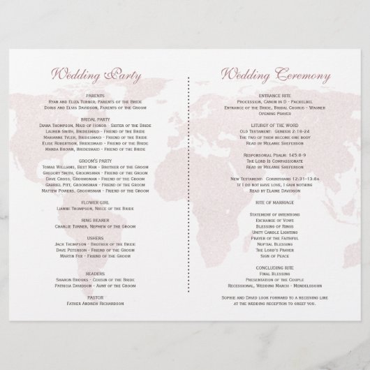 熱帯フローラエレガント金ゴールド世界地図プログラム (裏面)