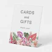 熱帯フローラカードとギフト 台座サイン (正面)
