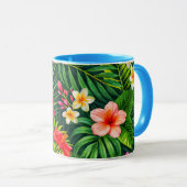 熱帯フローラギフト – カラフルハイビスカス マグカップ (正面右)