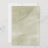 熱帯フローラグリーンドライパーム葉ズ結婚ズ 招待状 (裏面)