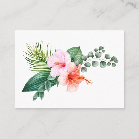 熱帯フローラゲームのアンサーカード エンクロージャーカード (裏面)