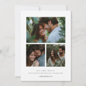 熱帯フローラサマーウォーター結婚カラー セーブザデート (裏面)