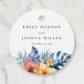 熱帯フローラサマーウォーター結婚カラー フェイバータグ (正面)