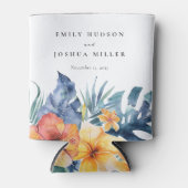 熱帯フローラサマーウォーター結婚カラー 缶クーラー (正面)