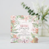 熱帯フローラシーシェルウォーターブライダルシャワー 招待状 (スタンド正面)