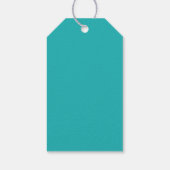 熱帯フローラジャングルアニマル子供の誕生日パーティー ギフトタグ (裏面)