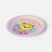 熱帯フローラジャングルヒョウ赤ちゃんシャワー ペーパープレート (アングル)