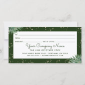 熱帯フローラスクリプト金箔ギフト証明書 (裏面)