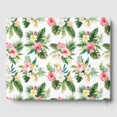 熱帯フローラス離れフラミンゴブライダルシャワー ゲストブック (裏面)