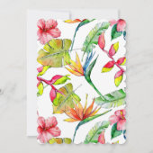 熱帯フローラダイヤモンドリースハワイ写真 セーブザデート (裏面)