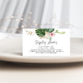 熱帯フローラディスプレイシャワーエンクロージャカード エンクロージャーカード