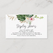 熱帯フローラディスプレイシャワーエンクロージャカード エンクロージャーカード (正面)