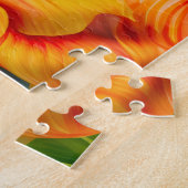 熱帯フローラハイビスカスモノグラム ジグソーパズル (側面)