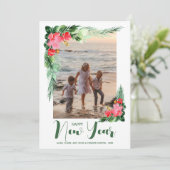 熱帯フローラハッピーニューイヤー写真 シーズンカード (スタンド正面)