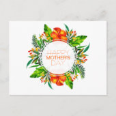 熱帯フローラハッピーマザーズデイ |はがき ポストカード (正面)