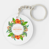 熱帯フローラハッピーマザーズデイ |キーチェーン キーホルダー (裏面)