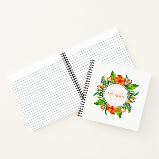 熱帯フローラハッピーマザーズデイ |ノートブック ノートブック (内部)