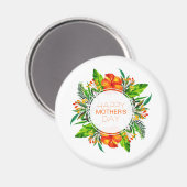 熱帯フローラハッピーマザーズデイ |マグネット マグネット (正面/裏面)
