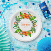 熱帯フローラハッピーマザーズデイ |紙プレート ペーパープレート (パーティー)