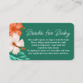 熱帯フローラハワイアンアロハベビーブックリクエスト エンクロージャーカード (正面)