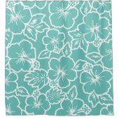 熱帯フローラハワイアンスタイル シャワーカーテン (正面)