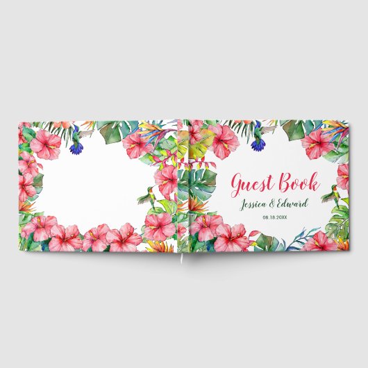 熱帯フローラハワイアンフレ結婚ーム ゲストブック (全面)