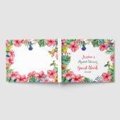 熱帯フローラハワイアンブライダルシャワー ゲストブック (全面)