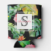 熱帯フローラハワイアンルアウ(ハワイ式宴会)モノグラム 缶クーラー (裏面)